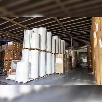 Fan Shaped Piece Warehouse Inventory