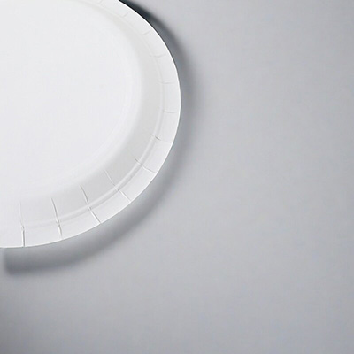 Disposable Paper Plate Product Display