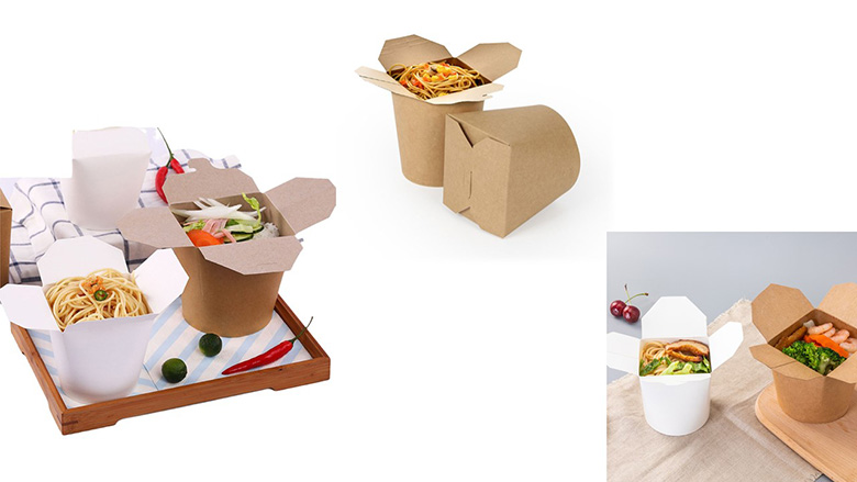 Kraft Paper Food Container Application