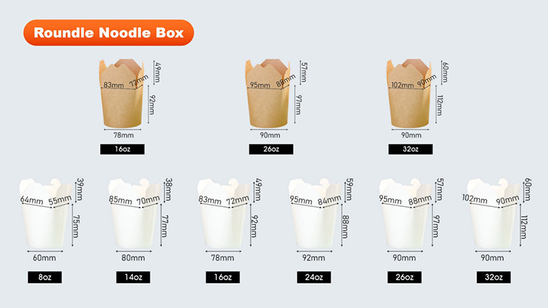 Doner Box Size Reference